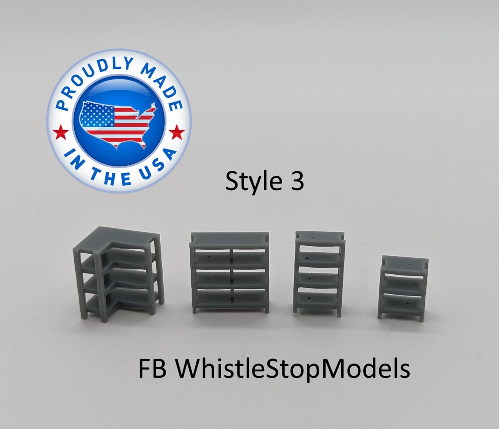 Z Scale Shop and Store Shelving