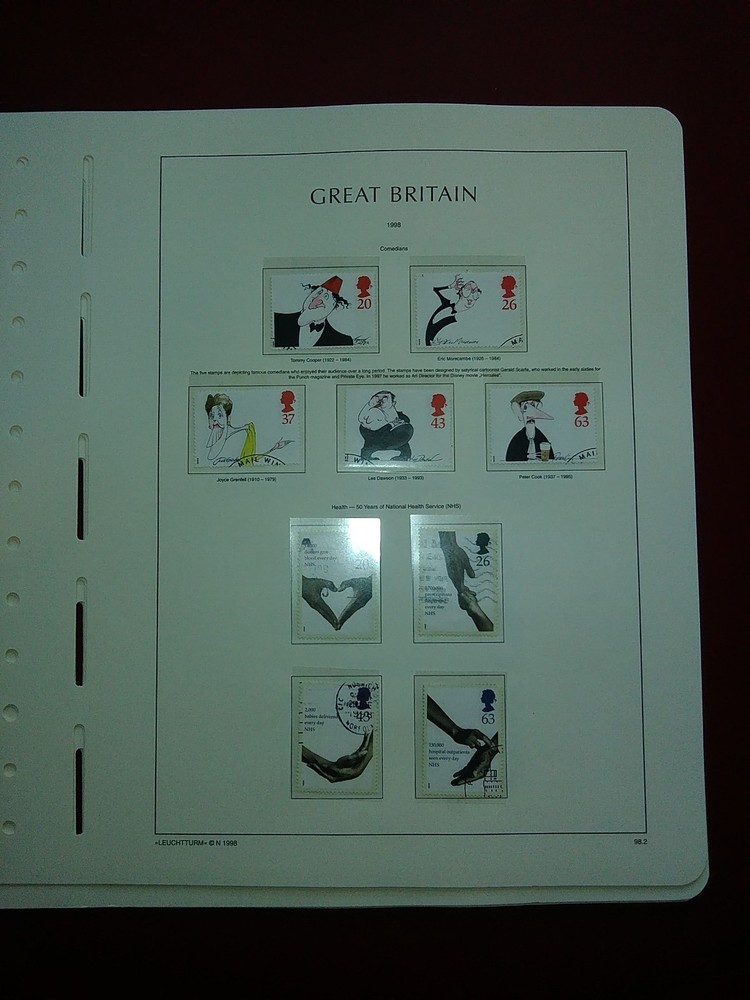 LIGHTHOUSE Commemorative Hingeless album pages Great Britain 1991-1999 Used