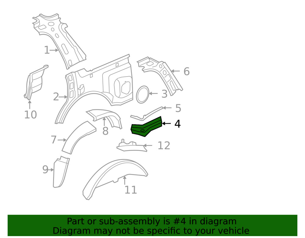 Genuine GM Lower Panel 20867362