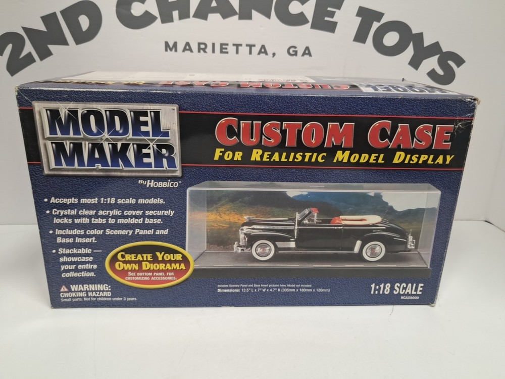 Model Maker Custom Case 1/18 scale Acrylic Model Display