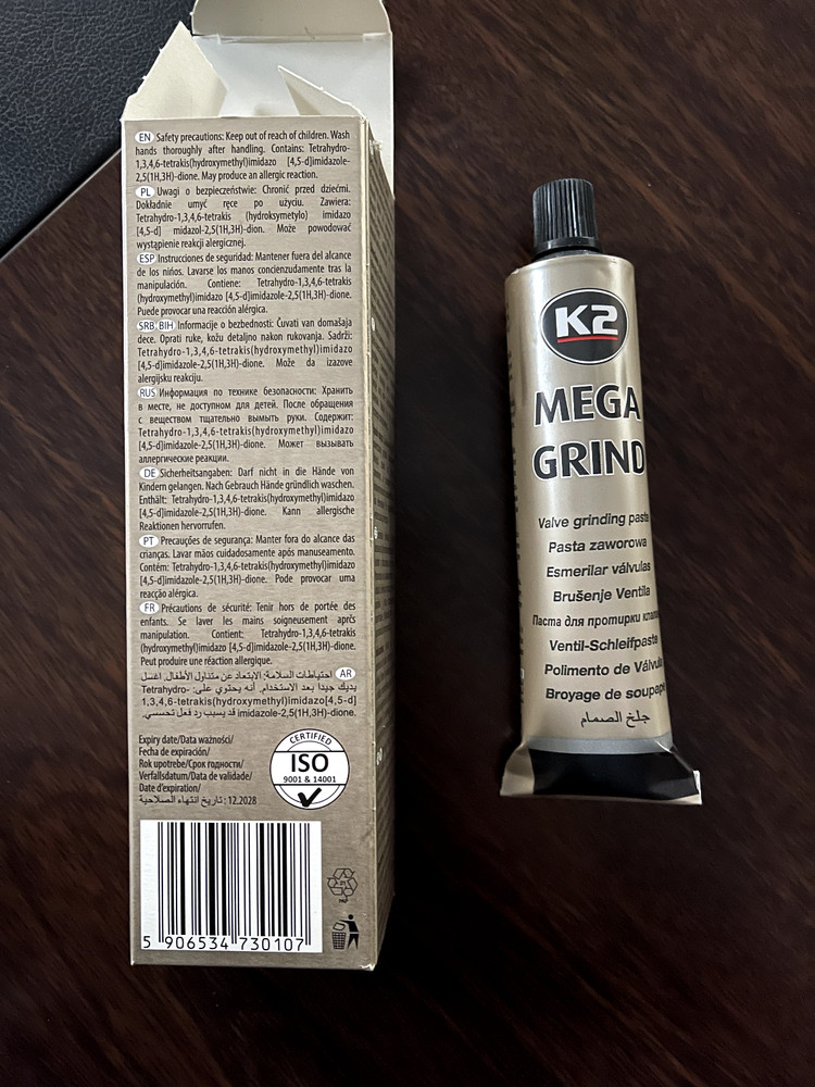 K2 Mega Grind Engine Valve Grinding Polish Lapping Paste 100g