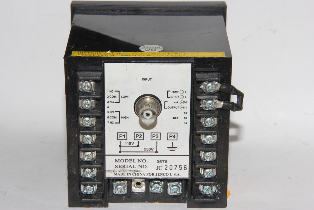 JENCO 3675 Multi-function pH or ORP Controller