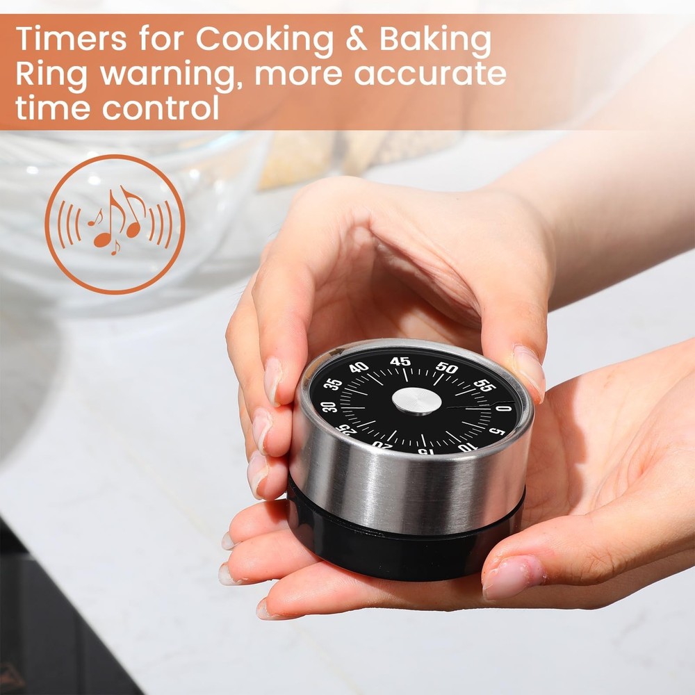 Relaxweex 6 Pcs 60 Minute Visual Kitchen Timer Small Classroom Timers with Lo...