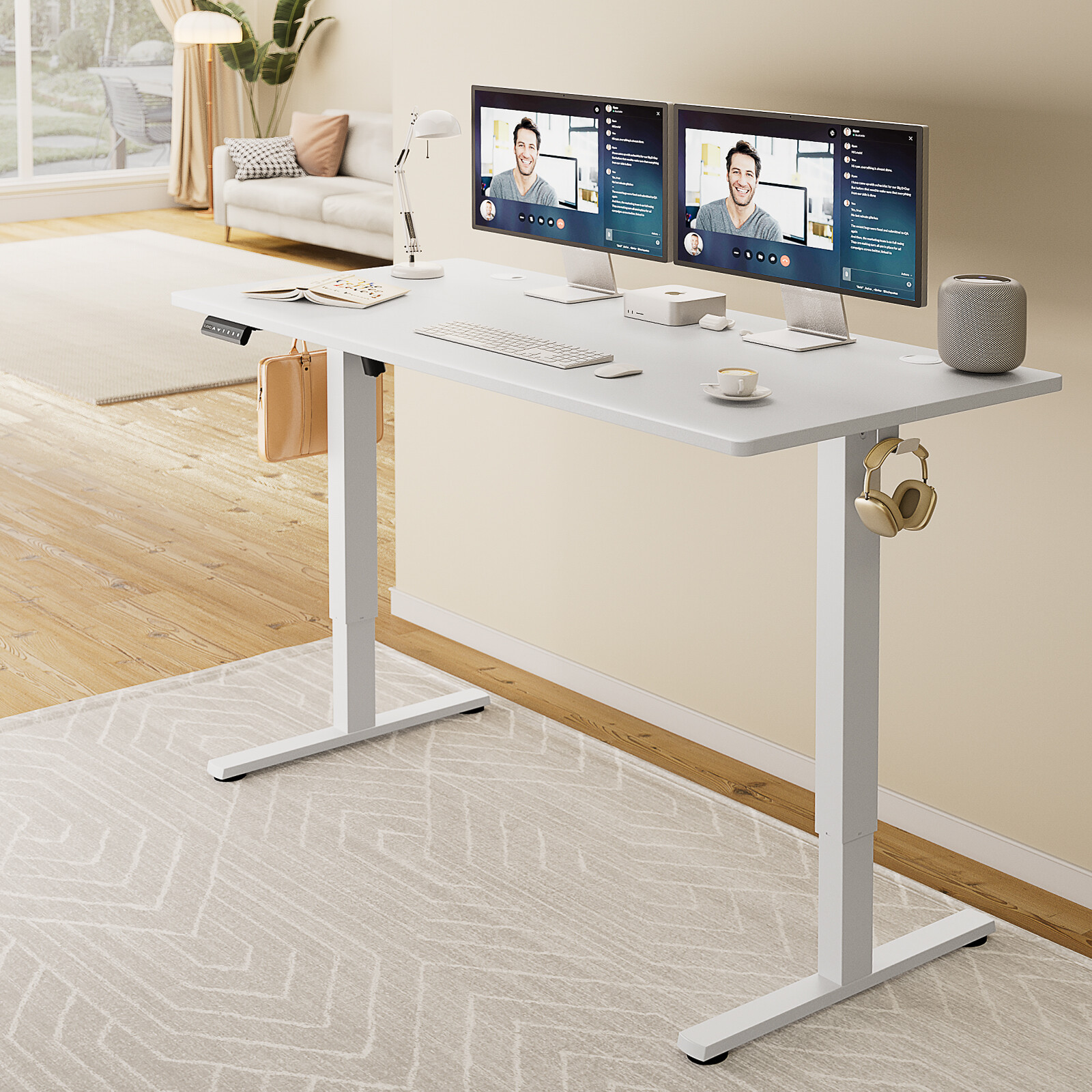 Electric Standing Desk Height Adjustable Computer Table 40/48/55/63x24in