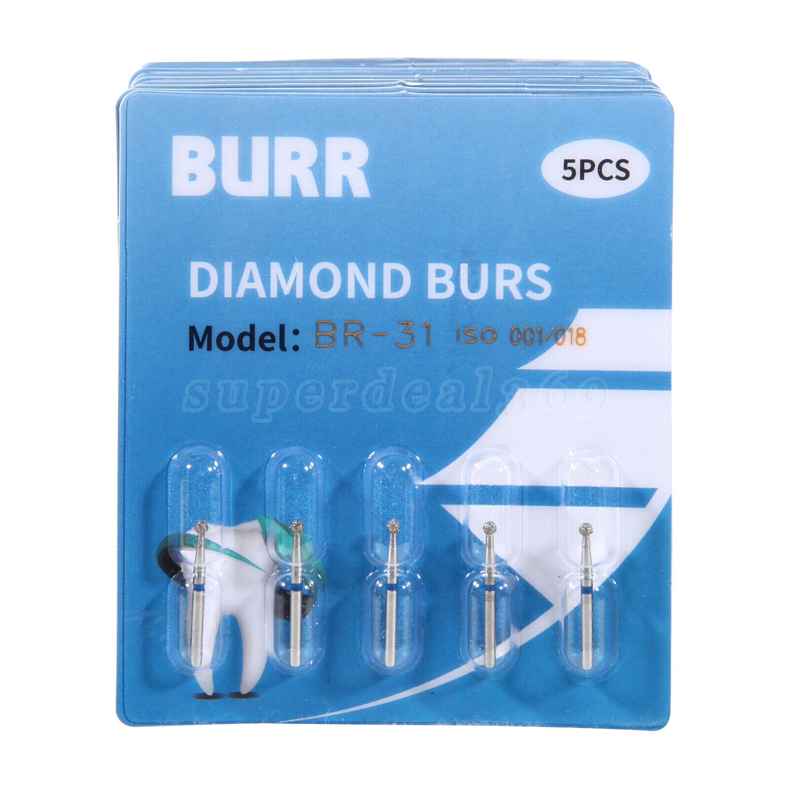 100 Types Dental FG Diamond Burs For High Speed Handpiece Friction Grip