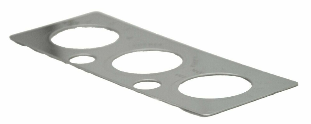 A/C heater control plate two button opening stainless for International IHC dash