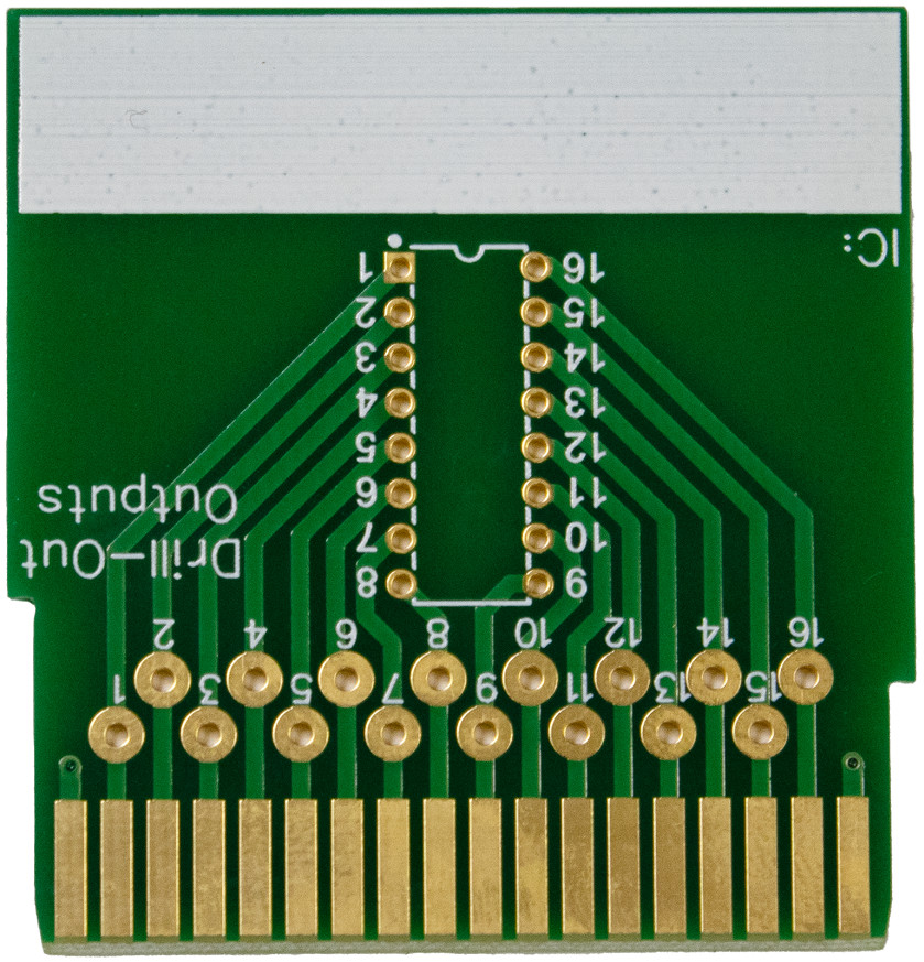Test Reference IC Card (16/14-Pin) for HP 10529A Logic Comparator