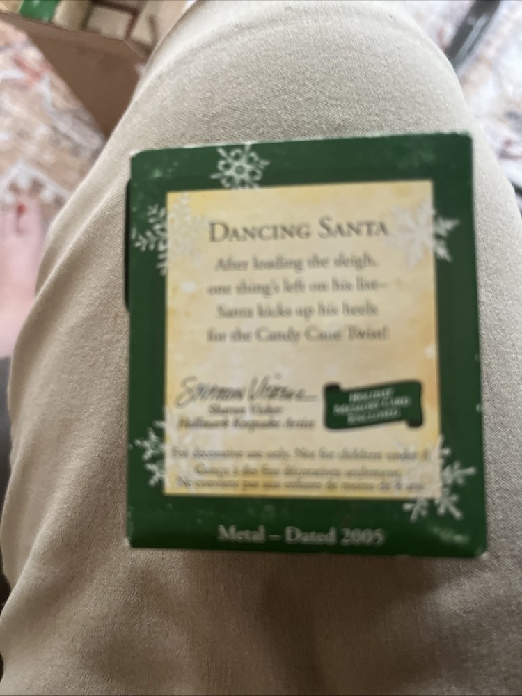 Hallmark 2005 Dancing Santa Miniature Ornament