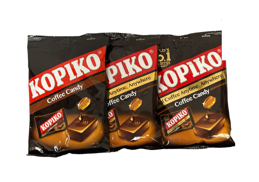 Kopiko Coffee Candy 3 Pack Real Coffee Hard Candy 4.23 oz Each