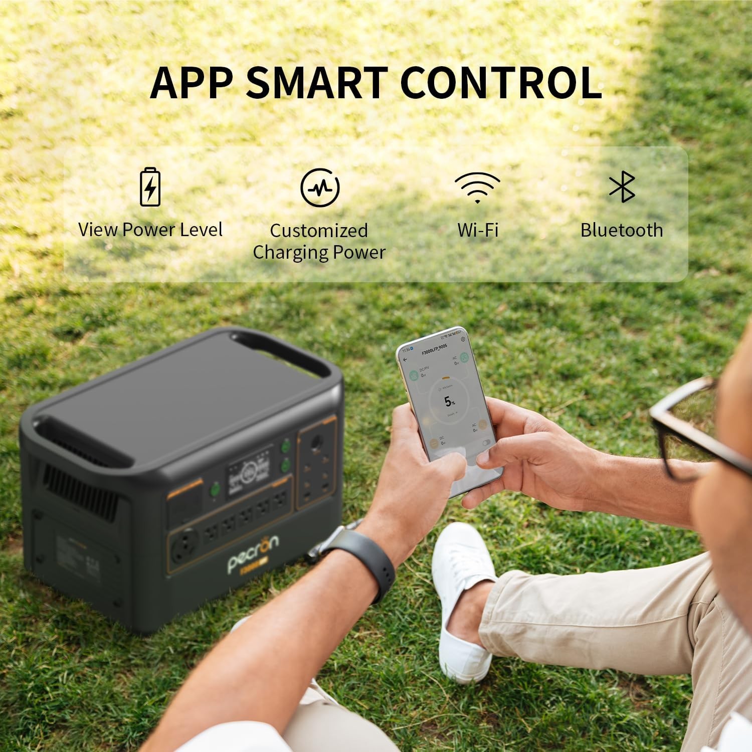 pecron F3000LFP Portable Power Station 3072Wh 3600W Solar Generator Home Backup