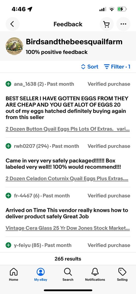 Button Quail Eggs. 2 Dozen Plus 1 Dozen Free NPIP/AI Clean
