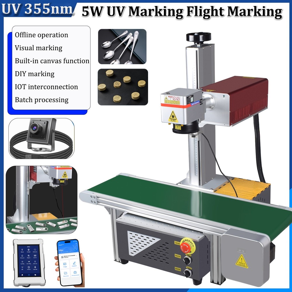 5W UV Flight Marking Machine Visual Position for LOGO Date Barcode Printing US