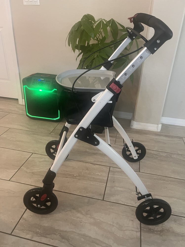 KMINA PRO - Lightweight Rollator Walker - Black