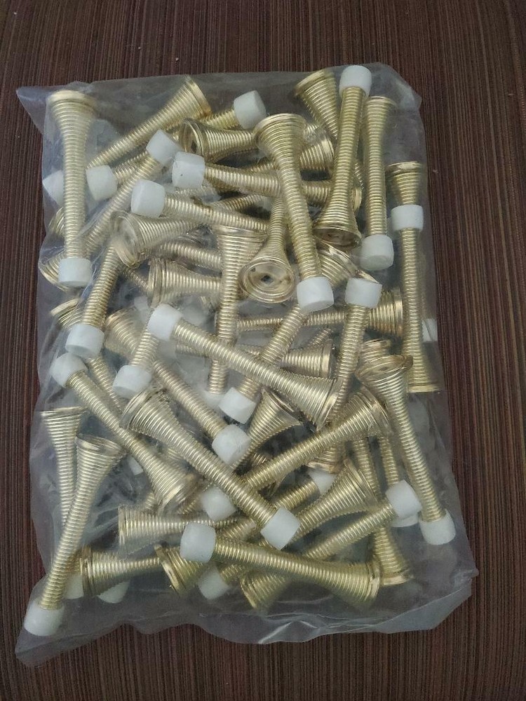 50 pack 3 inch Brass Spring Door Stops