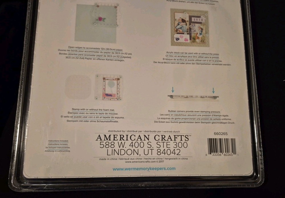 We R Memory Keepers Crafter's Essentials Precision Press Advanced~sealed pkg~5pc