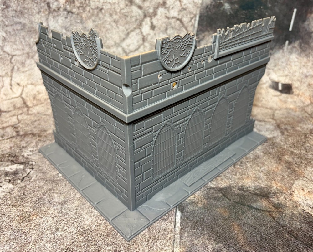 Plastic UKTC 40k Terrain Medium L Ruin (1 Piece) Easy stack system - Tournament