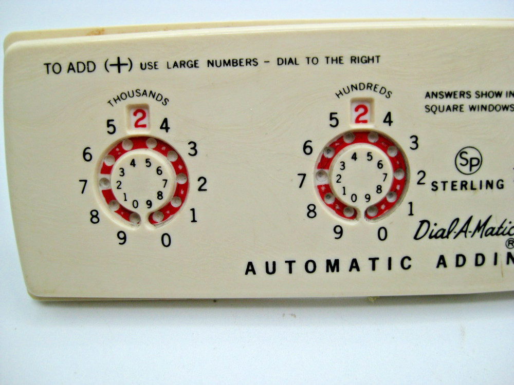 Vintage Sterling #565 Dial-A-Matic Automatic Mechanical Adding Machine