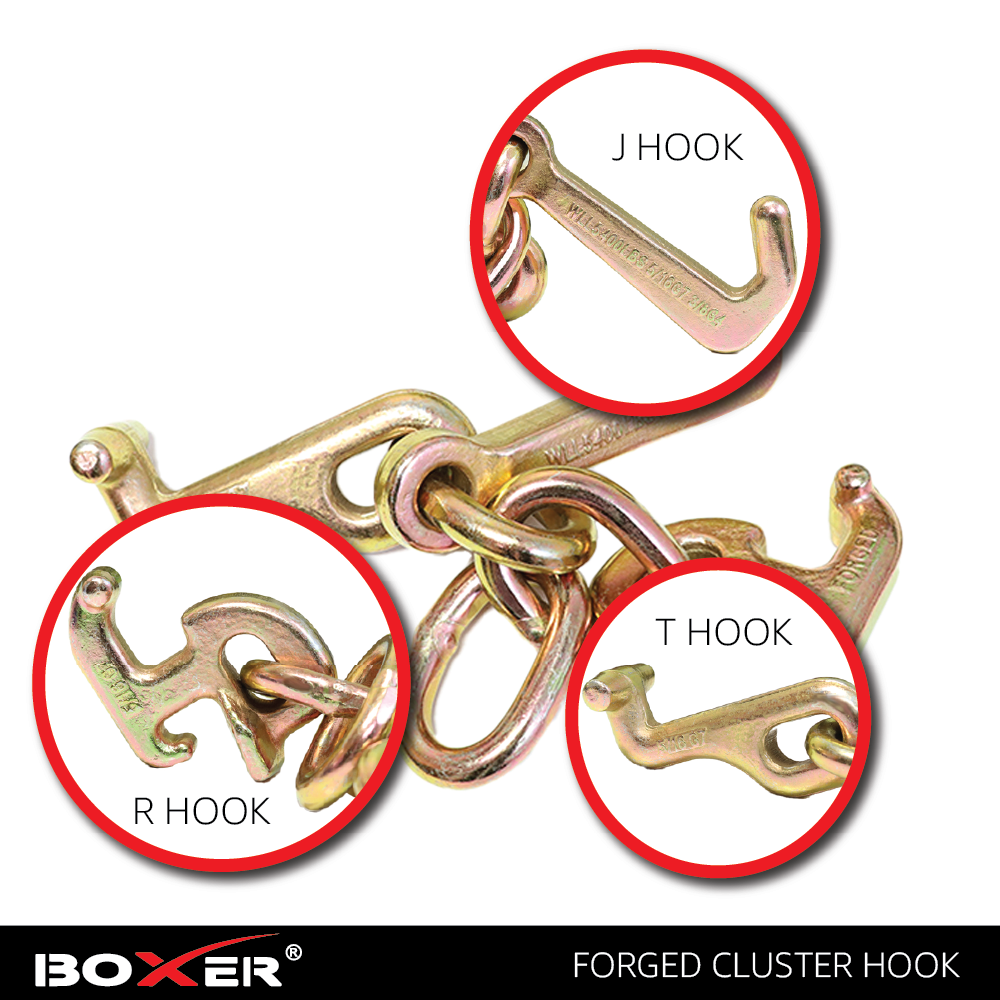 Boxer Tools Cluster Hook G70 Towing, J Hook, T Hook, and R Hook (4)