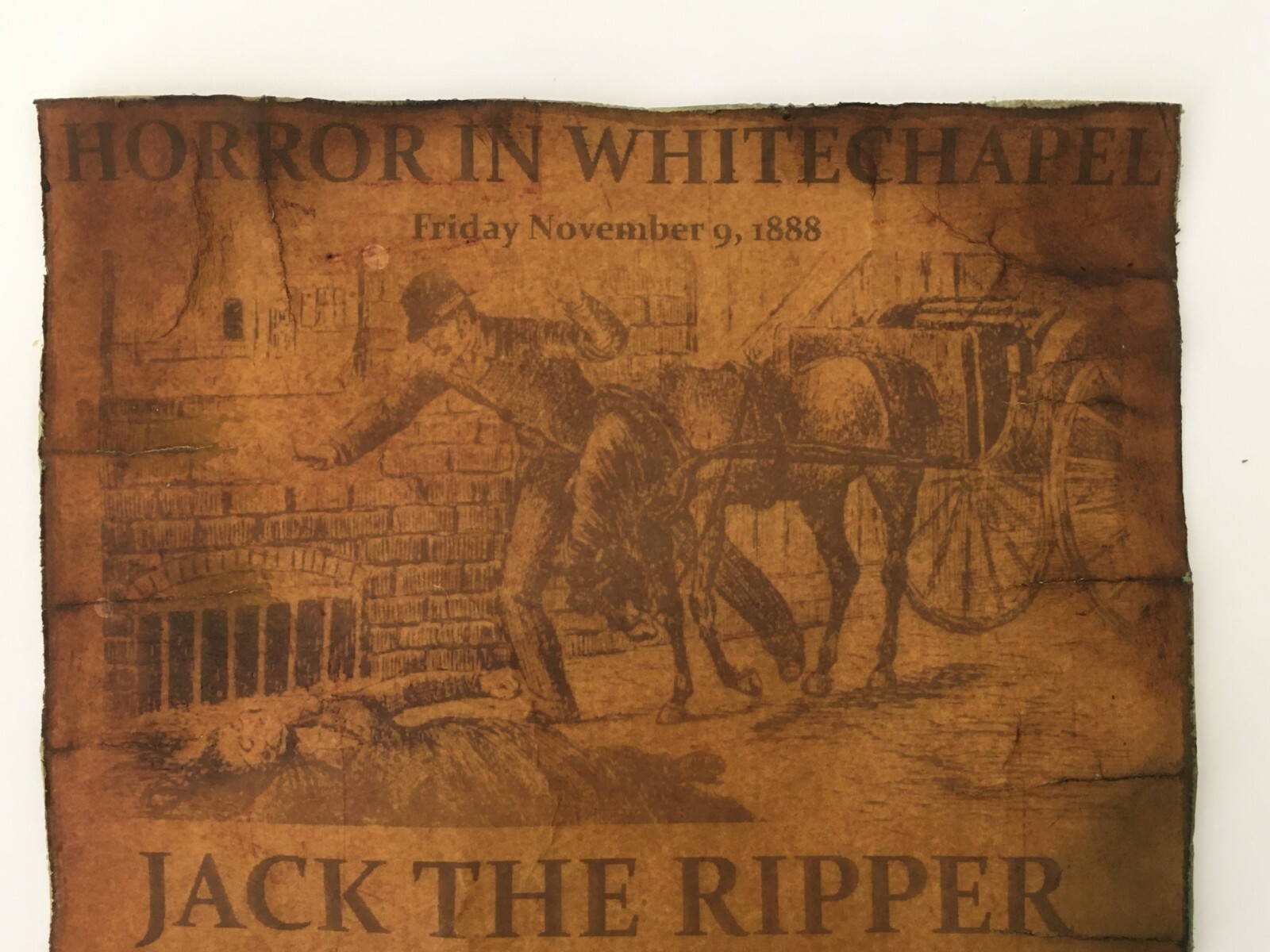 Jack the Ripper Wanted Poster Great Halloween Decor Wall Art