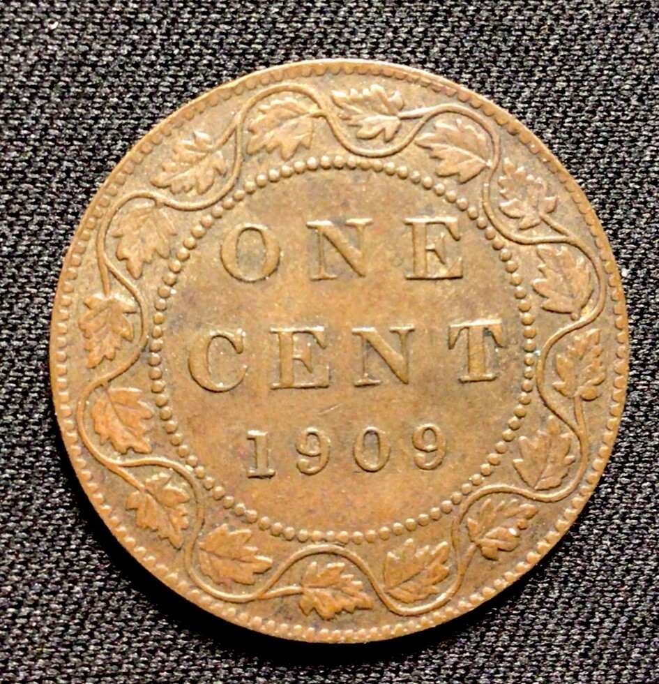1909 Canadian Cent. ENN Coins