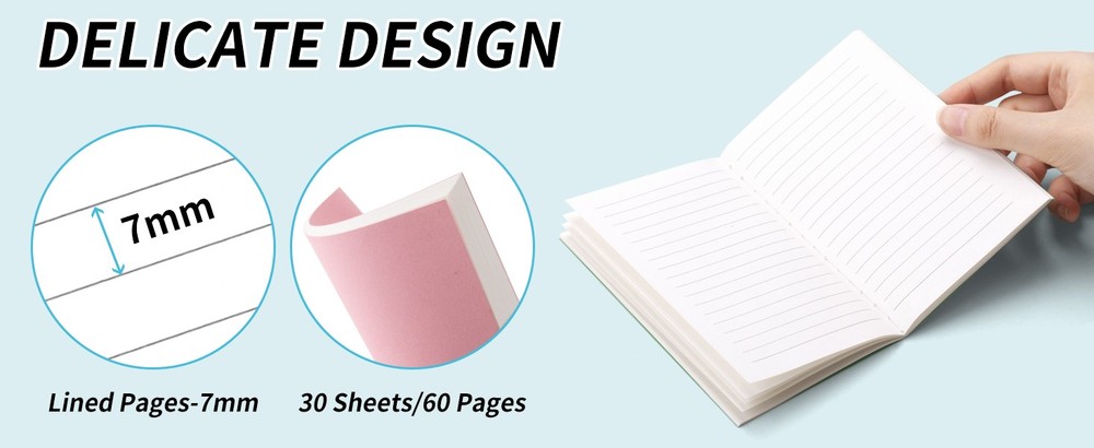 Mini Poet Colorful Lined Notebook Bulk, Journals Bulk, Small Notebooks,
