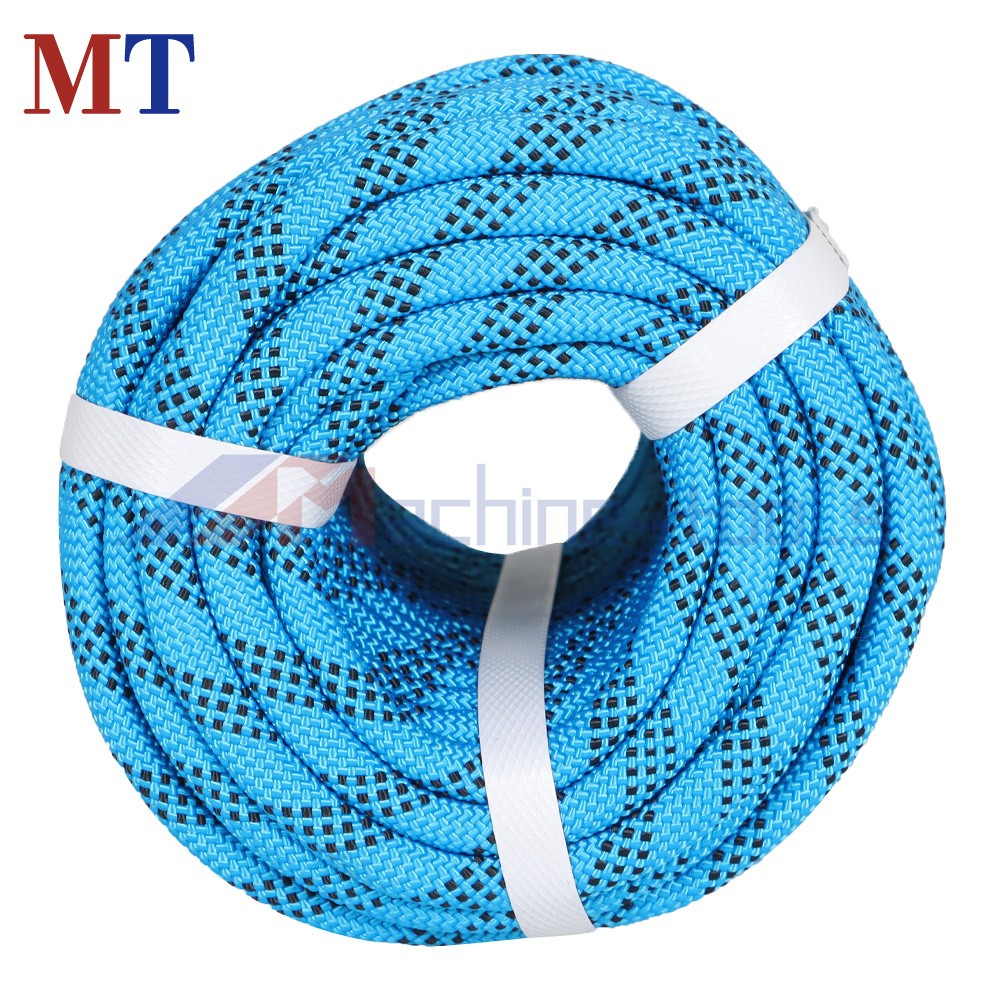 Strong Pulling Rope Braided Polyester Rope 3/8" × 100' 3520Lbs (Blue,Black)