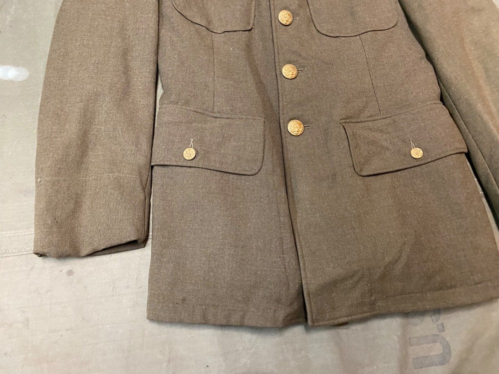 ORIGINAL WWII US ARMY M1938 CLASS A DRESS JACKET-SIZE 37R SMALL