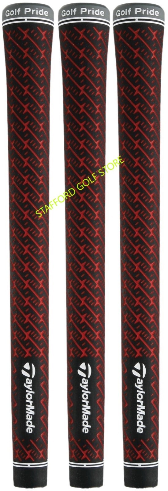 TaylorMade Golf Pride Z-Grip Black/Red Standard 50g All Weather Golf Grips
