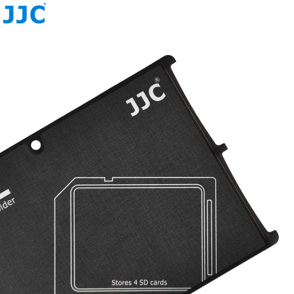 JJC Compact Wallet Memory Card Holder Protective Storage Case for 4 SD Cards