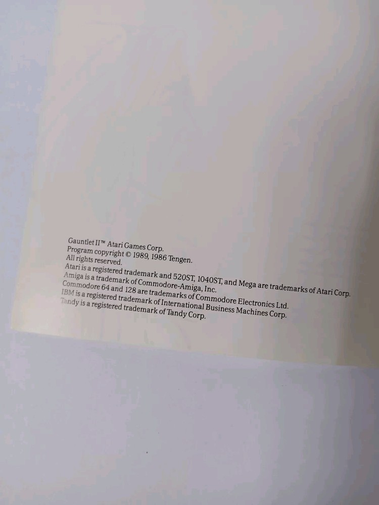 Commodore 64 Gauntlet II/2 Computer Game Software Tested/Works