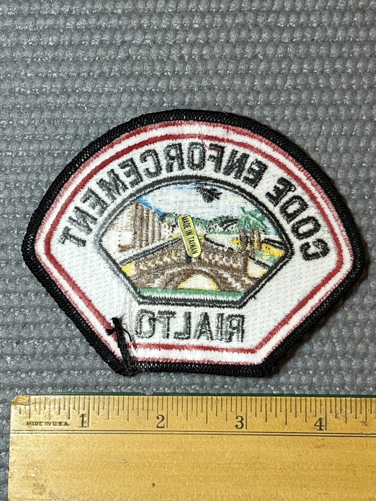 Rialto California Code Enforcement Patch unused