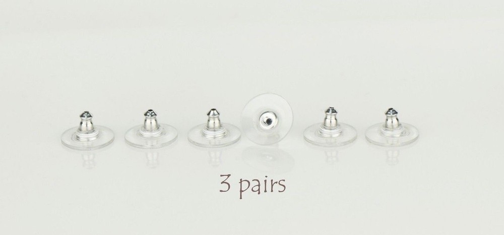 Earring Backs 3 Pairs
