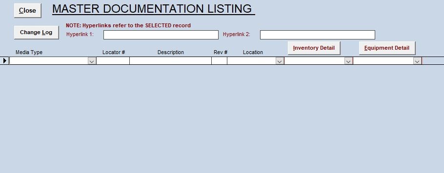 ZUD, MS Access CMMS app for Maintaining Equip, Inventory ,PM/Repair Work Orders