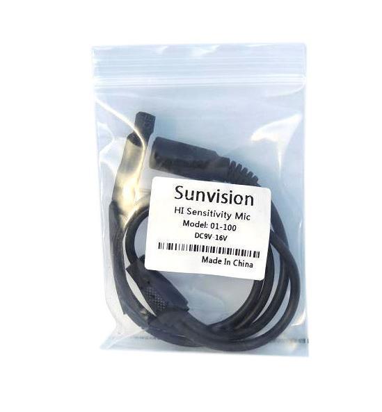 Sunvision Mini high sensitivity Microphone for CCTV survelliance DVR Systems