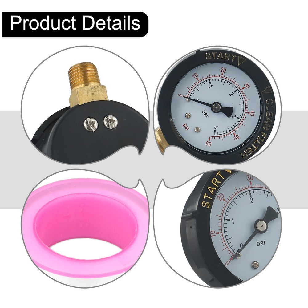 Enhanced Performance Pool Filter Pressure Gauge for Pentair 190058 Spa