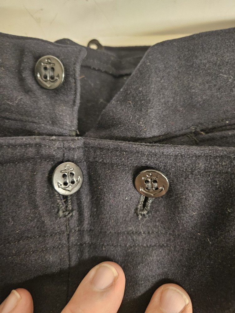 1940's-50's Navy Wool Jumper Top And Pants