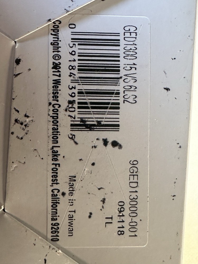 Weiser Powerbolt 1 (2017) Silver Keyless Touchpad Deadbolt 4 user codes