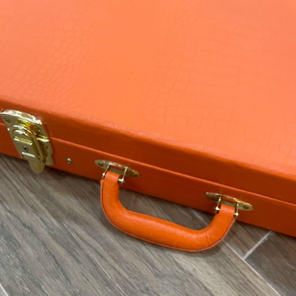 39" Electric Guitar Square Hard Shell Case (Orange)