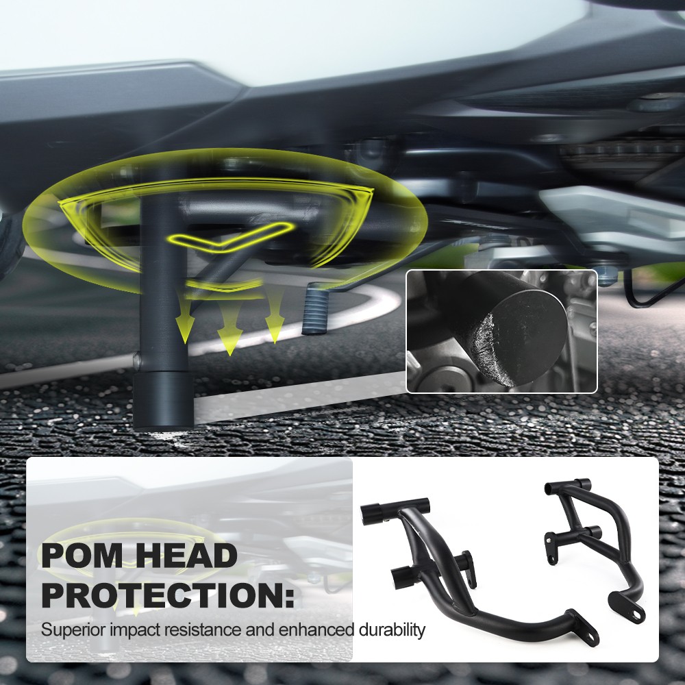 Front Crash Cage Peg Support Stunt Fit For Kawasaki NINJA ZX-6R ZX636 2009-2025