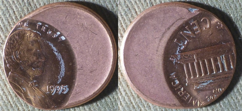 Errors : 1995 Cent 60% Off Center IREC817