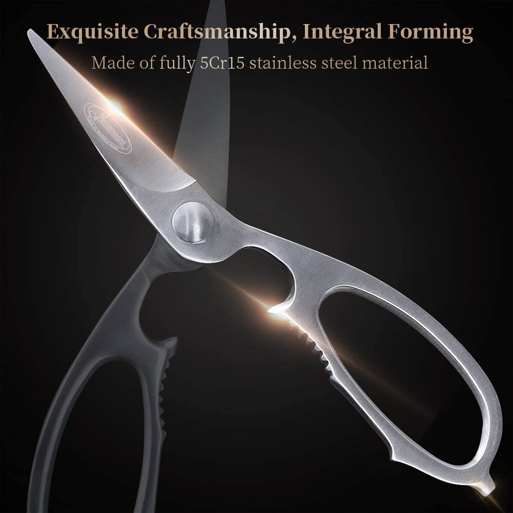 Newness Multi-Purpose Kitchen Scissors Stainless Steel Heavy Duty Sharp Blade