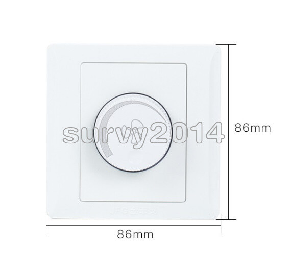 220V 10A Adjustment Ceiling Fan Speed Control Switch Wall Button Dimmer Switch