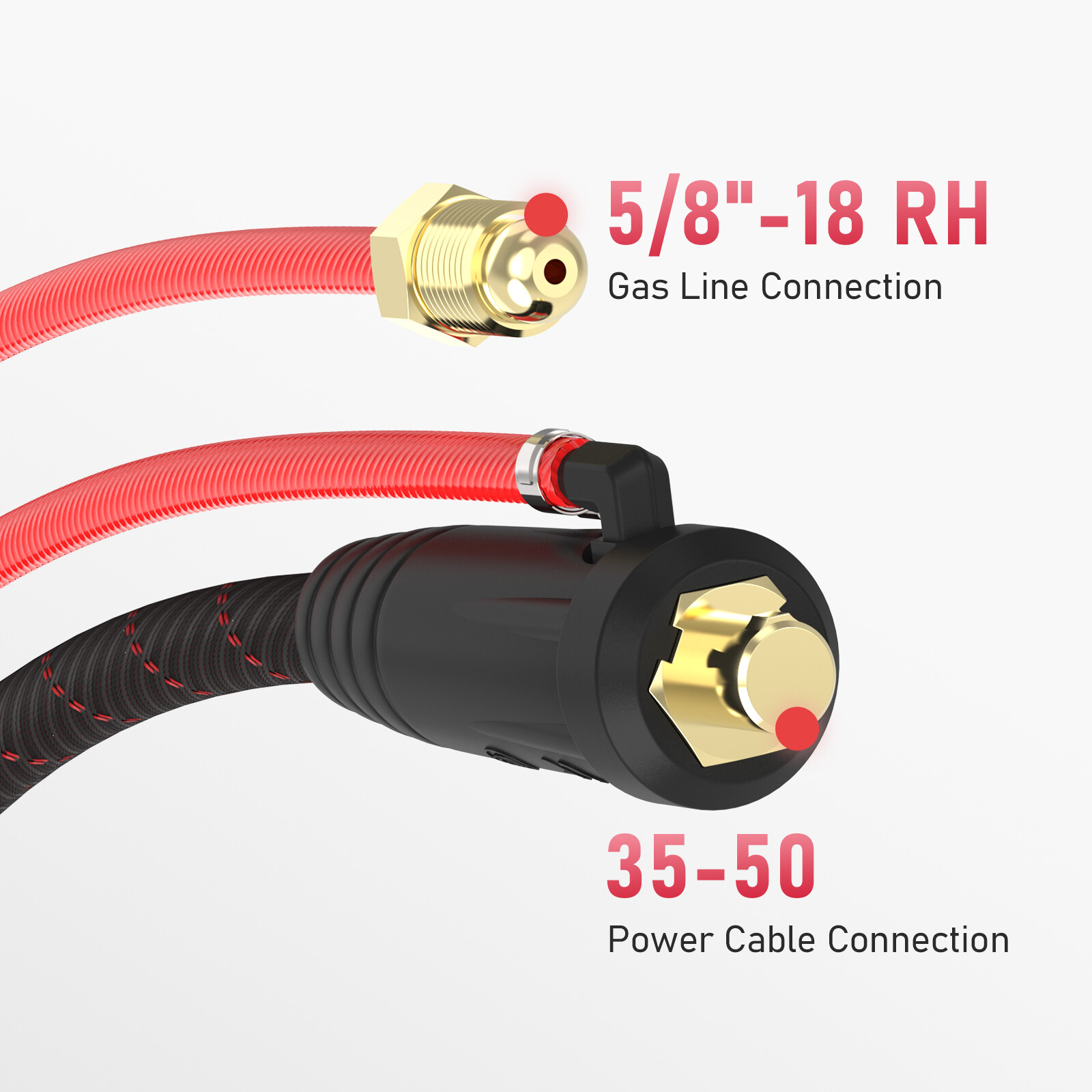 WP-17V 150-Amp Air Cooled Lift TIG Torch-12ft(4m) with 35-50 Connector