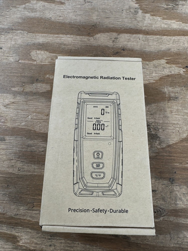 EMF Meter, Detects Electric and Magnetic Fields, Handheld Digital EMF Red