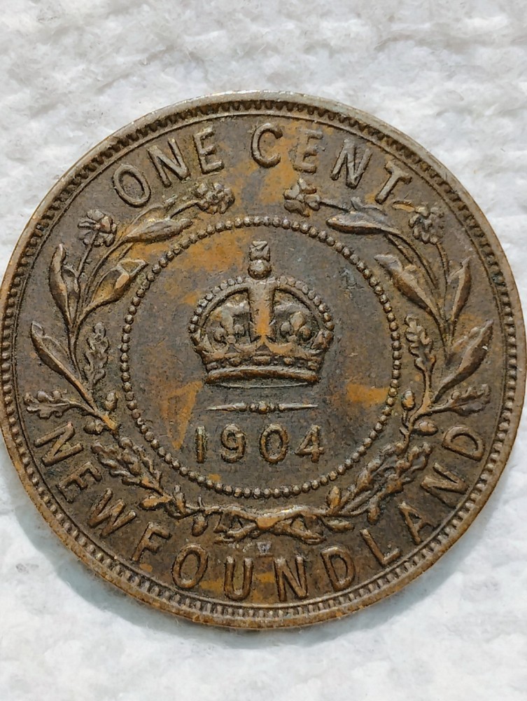 CANADA  ~ NEWFOUNDLAND ~ 1904 H ~ ONE CENT ~ CH XF