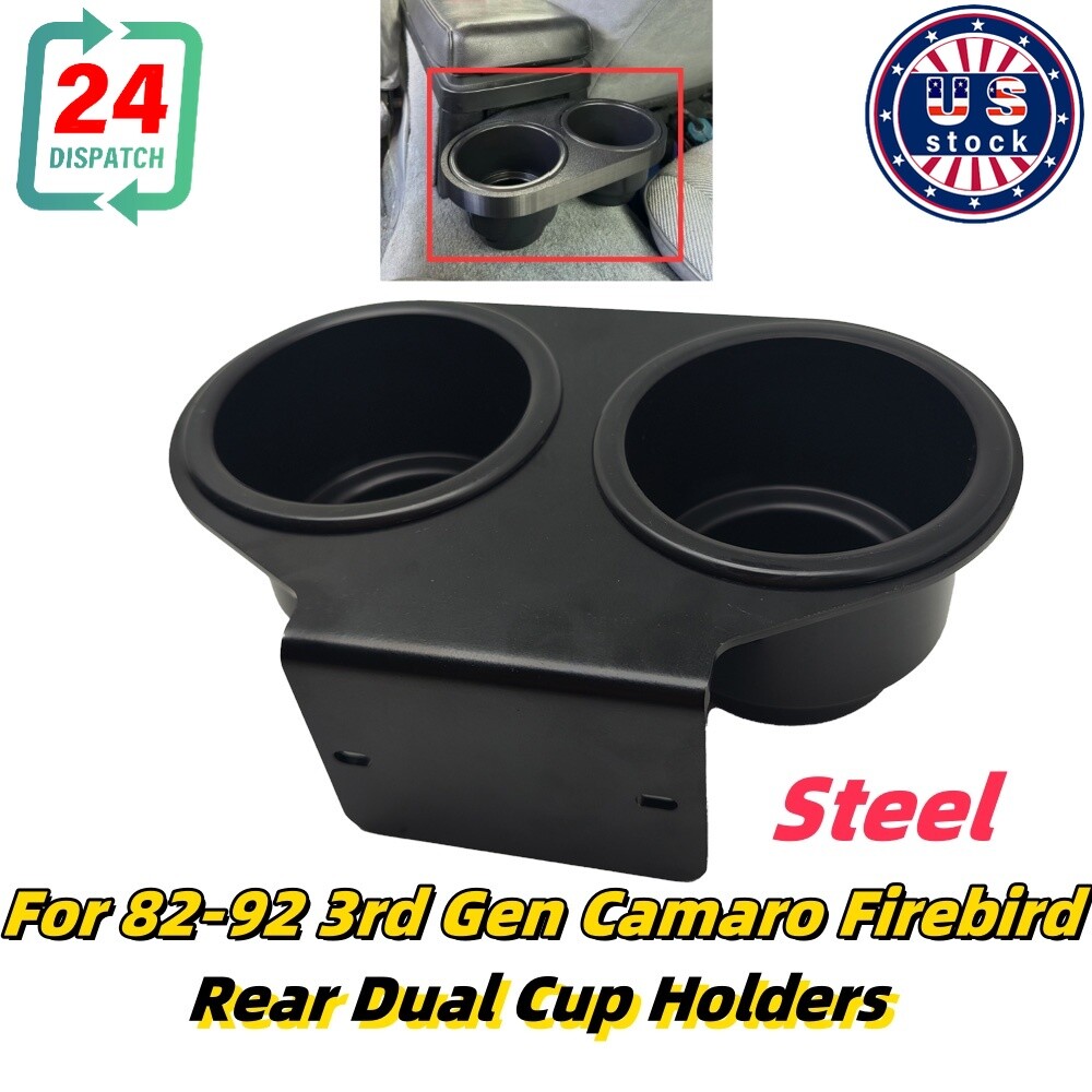 1SET Rear Dual Cup Holders Ashtray Replace For 3rd Gen Camaro Firebird 82-92