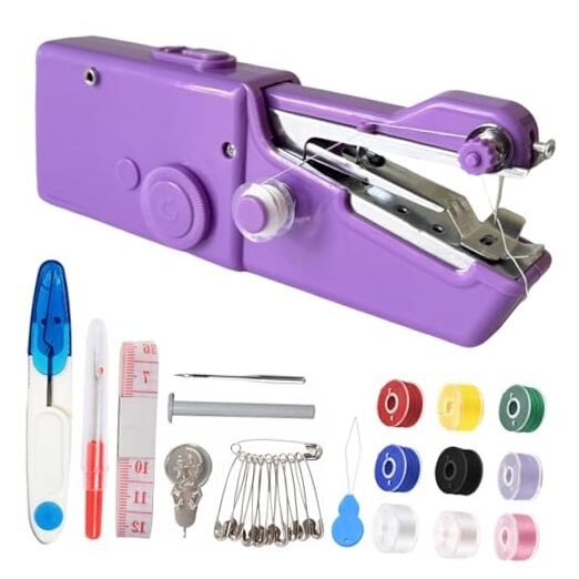 Handheld Sewing Machine for Quick Stitching,Mini Sewing Machine with Sewing