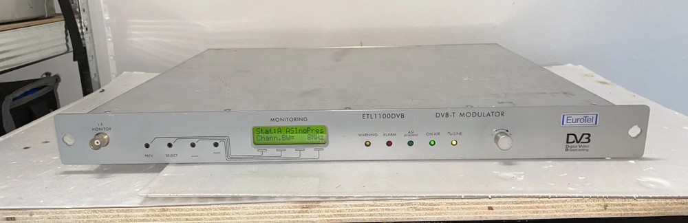 EUTOTEL ETL1100 DVB-T MODULATOR - ASI INPUT - 36.2 MHZ OUTPUT Tested