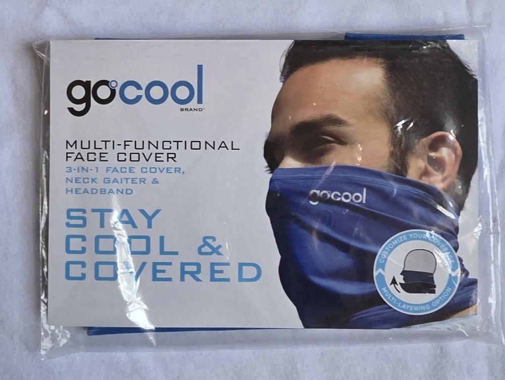 Go Cool Multi-Functional Neck Gaiter 4-Pack for Cooling & Sun Protection