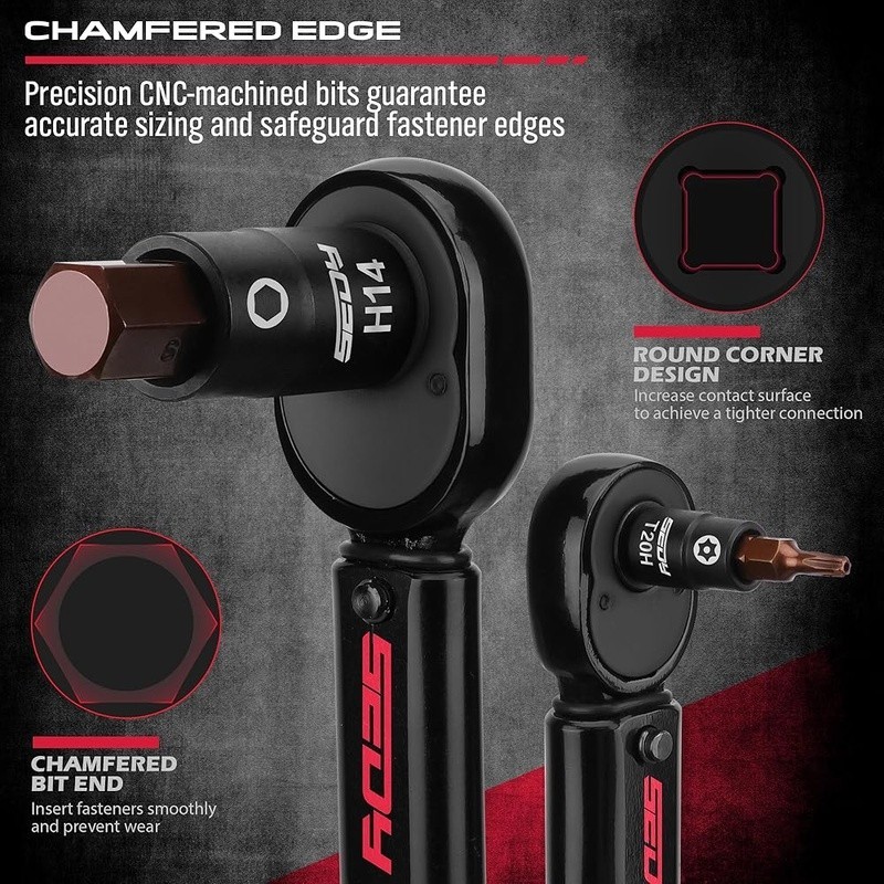 73 Pcs Professional Impact Socket Set Hex Torx Ratchet Case Deep Shallow Sockets